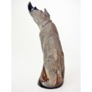 Hornfigur Nashorn grau graviert 20 cm =  Code I