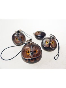 Schl&uuml;sselanh&auml;nger Schnur Schleiereule = Code Y 3,5 cm