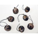 Schl&uuml;sselanh&auml;nger Schnur Schleiereule = Code Y 3,5 cm