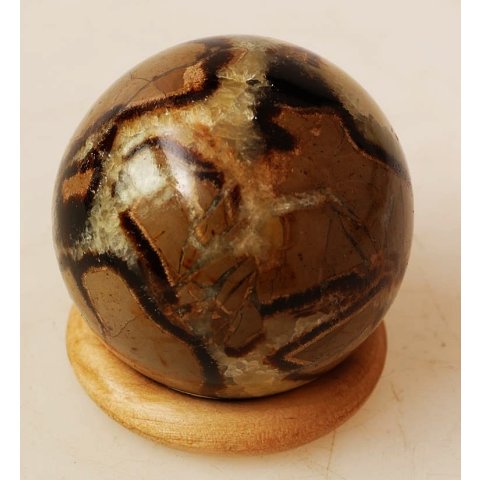 K159 Septarien Kugel Madagaskar 275 g D 57 mm Rarit&auml;t