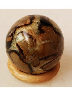 K159 Septarien Kugel Madagaskar 275 g D 57 mm Rarit&auml;t