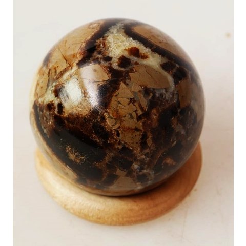 K166 Septarien Kugel Madagaskar 230 g D 53 mm Rarit&auml;t