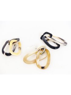 1 Paar Horn Ohrh&auml;nger / Ohrring 50 mm Rivo4 = Code C