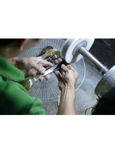 Horn Eierl&ouml;ffel gerade leicht gemasert 1 St&uuml;ck 1A Qualit&auml;t = 13 cm Laffe 27 x 40 mm