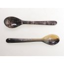 Horn Eierl&ouml;ffel gerade leicht gemasert 1 St&uuml;ck 1A Qualit&auml;t = 13 cm Laffe 27 x 40 mm