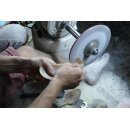 Horn Eierl&ouml;ffel gerade lebhaft gemasert 4 St&uuml;ck 1A Qualit&auml;t = 13 cm Laffe 27 x 40 mm