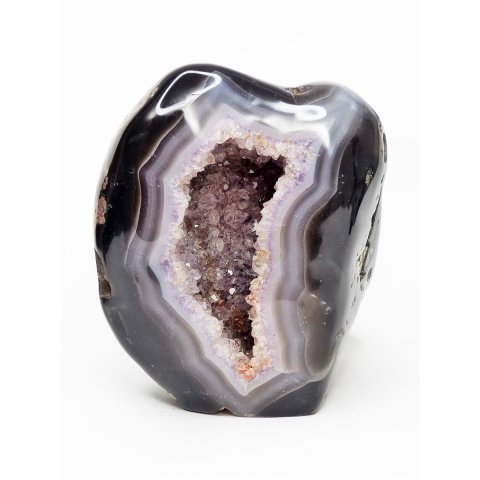 AS12 Achat Amethyst Druse Stufe poliert 21 cm original Madagaskar 6050 g