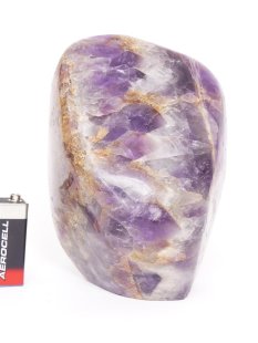 AME16  Amethyst Skulptur poliert 13,5 cm original Madagaskar 1565 g