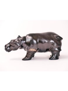 Hornfigur Hippothamus Mini Flu&szlig;pferd = Code H  12 cm
