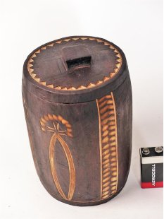 Boite &acute;de Mahafaly Vorratsdosen aus Weichholz mit...