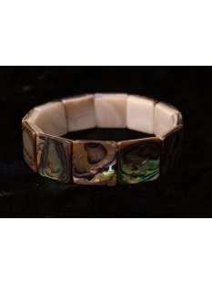 Perlmutt Armband elastisch echte Abalone + Shell 1,5 cm =...