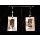 1 Paar Ohrh&auml;nger Perlmutt echte Abalone/Shell rechteckig 5 x 3 cm = Code D