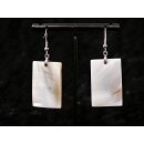 1 Paar Ohrh&auml;nger Perlmutt echte Abalone/Shell rechteckig 5 x 3 cm = Code D