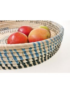 Sahafa Raphia Flachschale Wanddeko geometrische Muster D: 30 cm = Code E