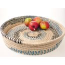 Sahafa Raphia Flachschale Wanddeko geometrische Muster D: 30 cm = Code E