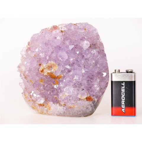 AS20 Achat Amethyst Druse Stufe poliert 9 cm original Madagaskar 370 g