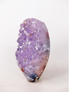 AS20 Achat Amethyst Druse Stufe poliert 9 cm original Madagaskar 370 g