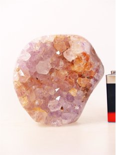 AS22 Achat Amethyst Druse Stufe poliert 9 cm original...