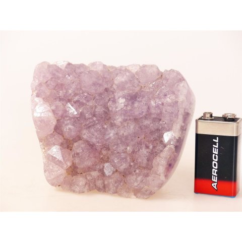 AS23 Achat Amethyst Druse Stufe poliert 8 cm original Madagaskar 506 g
