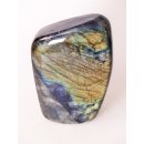 LA21 Labradorit Madagaskar polychrom Freeform poliert 2200 g 15 x 8 cm