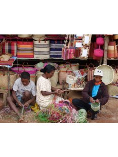 H&auml;kel Schultertasche Barrel 01 echt Raffiabast H&ouml;he 35 cm Breite 40 cm ovaler Boden