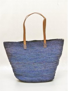 H&auml;kel Schultertasche Barrel 01 echt Raffiabast H&ouml;he 35 cm Breite 40 cm ovaler Boden