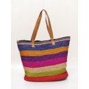 H&auml;kel Schultertasche Barrel 01 echt Raffiabast H&ouml;he 35 cm Breite 40 cm ovaler Boden