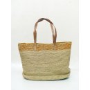 H&auml;kel Schultertasche Barrel 01 echt Raffiabast H&ouml;he 35 cm Breite 40 cm ovaler Boden