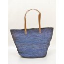 H&auml;kel Schultertasche Barrel 01 echt Raffiabast H&ouml;he 35 cm Breite 40 cm ovaler Boden