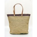 H&auml;kel Schultertasche Barrel 01 echt Raffiabast H&ouml;he 35 cm Breite 40 cm ovaler Boden