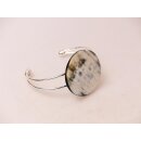 verstellbarer Armreifen mit echter Hornplatte 4 cm = Code B