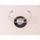 verstellbarer Armreifen mit echter Hornplatte 4 cm = Code B