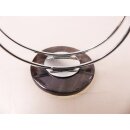 verstellbarer Armreifen mit echter Hornplatte 4 cm = Code B