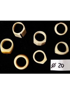 1 x Fingerringe stark reduziert echt Knochen Farb- und Designmix 20,0