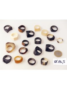 1 x Fingerringe stark reduziert echt Horn Farb- und...