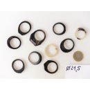 1 x Fingerringe stark reduziert echt Horn Farb- und Designmix kleine Formen 21,5