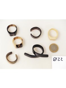 1 x Fingerringe stark reduziert echt Horn Farb- und...