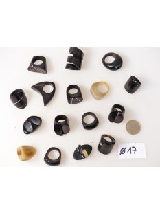 1 x Fingerringe stark reduziert echt Horn Farb- und...