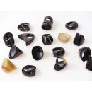 1 x Fingerringe stark reduziert echt Horn Farb- und Designmix gro&szlig;e Formen 17,0