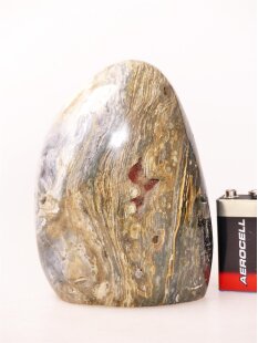 JaS43 Skulptur Freeform polychromer Madagaskar Jaspis 11...