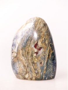 JaS43 Skulptur Freeform polychromer Madagaskar Jaspis 11...