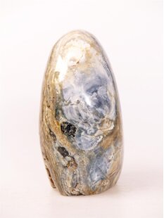 JaS43 Skulptur Freeform polychromer Madagaskar Jaspis 11 cm 745 g