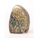 JaS43 Skulptur Freeform polychromer Madagaskar Jaspis 11 cm 745 g