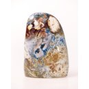 JaS44 Skulptur Freeform polychromer Madagaskar Jaspis 12,5 cm 700 g