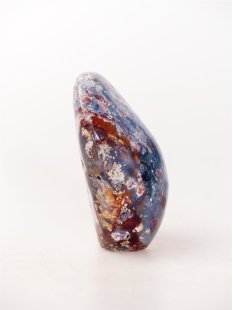 JaS48 Skulptur Freeform polychromer Madagaskar Jaspis 8 cm 250 g