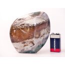 JaS49 Skulptur Freeform polychromer Madagaskar Jaspis 11 cm 480 g