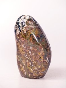 JaS52 Skulptur Freeform polychromer Madagaskar Jaspis 11,5 cm 950 g