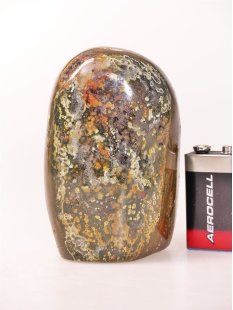 JaS55 Skulptur Freeform polychromer Madagaskar Jaspis...