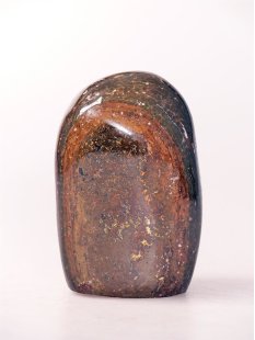 JaS55 Skulptur Freeform polychromer Madagaskar Jaspis 10,5 cm 550 g