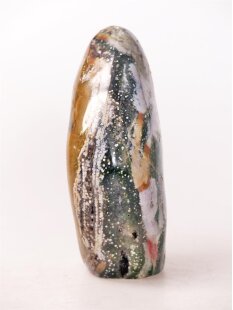 JaS58 Skulptur Freeform polychromer Madagaskar Jaspis 12 cm 435 g